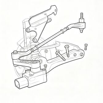 Womala หน้าซ้ายเครื่องตรวจจับความสูงของร่างกาย RQH500431 สําหรับ Land Rover Range Rover L322 (2002?? 2012)